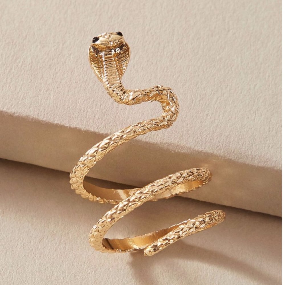 💎✨ Snake Serpent Animal Boho Threader Ring